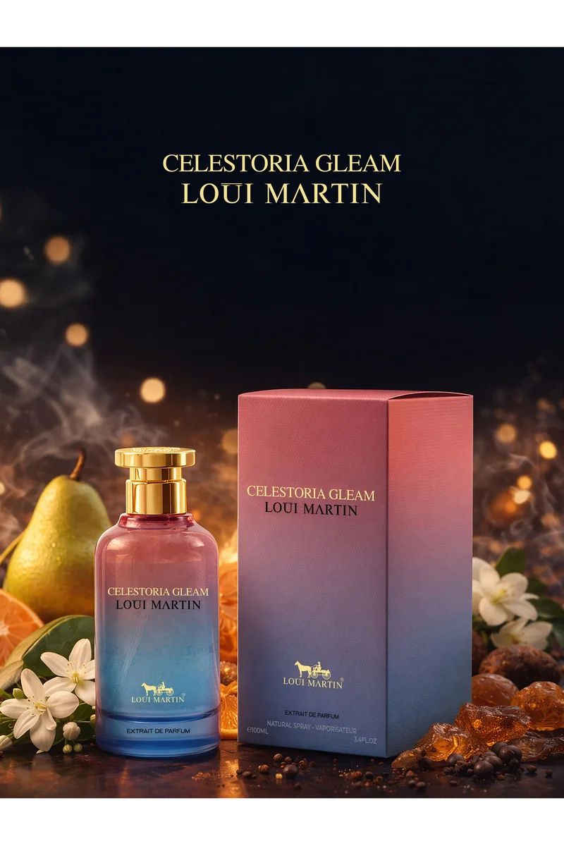 Loui Martin Celestoria Gleam Extrait de Parfum 100ml | Mandarin, Citrus & Pear | Musk, Ambrette & Benzoin