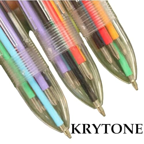 KRYTONE.Fx® 8 IN 1 Pack 0.5mm Multicolor Ballpoint Pen 8-Color Retractable Ballpoint Pens Set of 1 Piece - Image 4