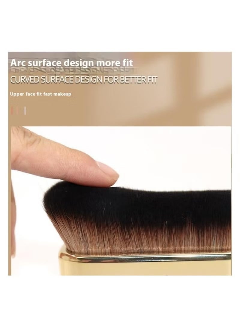 فرشاة مكياج احترافية للجسم مكونة من قطعتين لمزج كريم الأساس السائل، واللمعان، وكريم إخفاء العيوب، والبودرة - Image 4