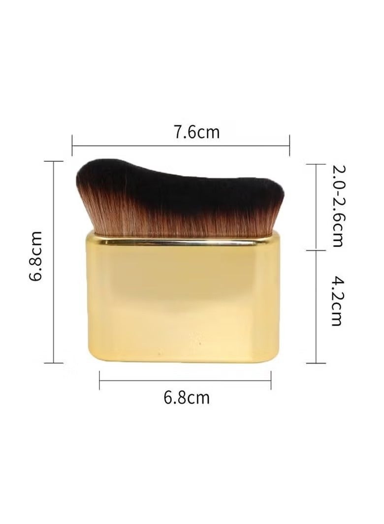 فرشاة مكياج احترافية للجسم مكونة من قطعتين لمزج كريم الأساس السائل، واللمعان، وكريم إخفاء العيوب، والبودرة - Image 2