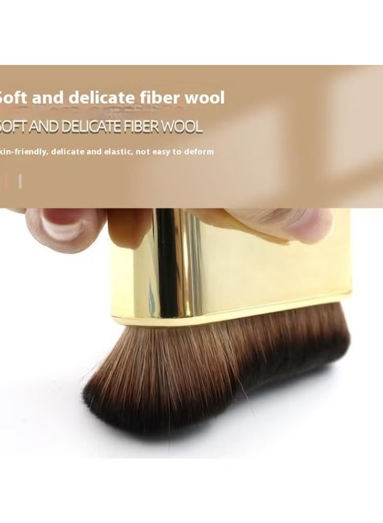 فرشاة مكياج احترافية للجسم مكونة من قطعتين لمزج كريم الأساس السائل، واللمعان، وكريم إخفاء العيوب، والبودرة - Image 5