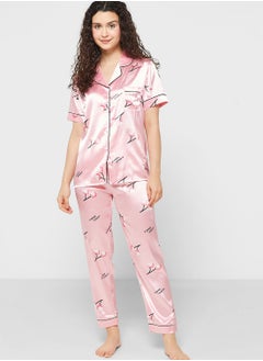 Ginger Printed Pyjama Set  - Image 1