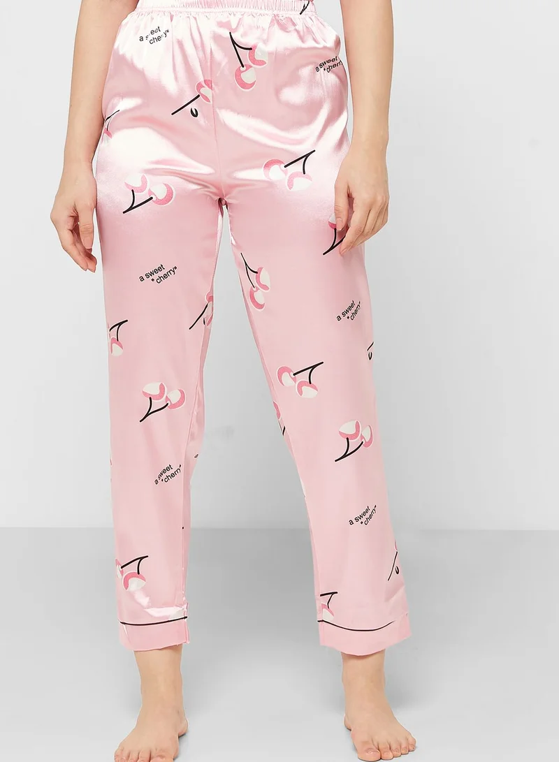 Ginger Printed Pyjama Set