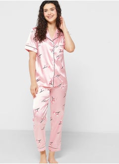 Ginger Printed Pyjama Set  - Image 5