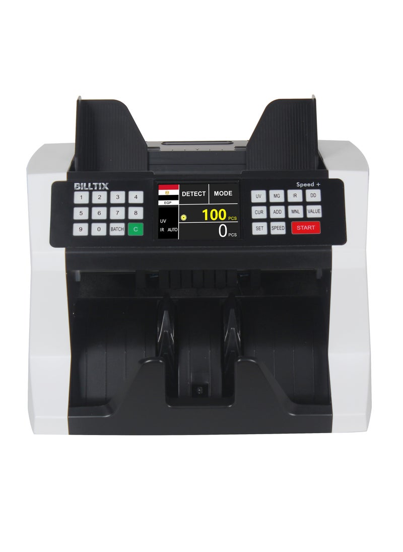 LOTFY GROUP ماكينة عد النقود الأفقية BX747/1A بثلاث سرعات وكشف UV وشاشة TFT  - Image 1