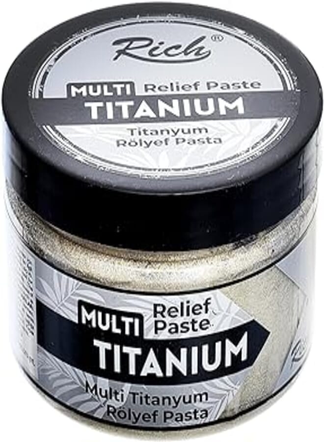 Rich NO:5510_04347 Titanium Metallic Relief Paste 150ML Designed To Catch The Eye And Leave A Lasting Impression - Green