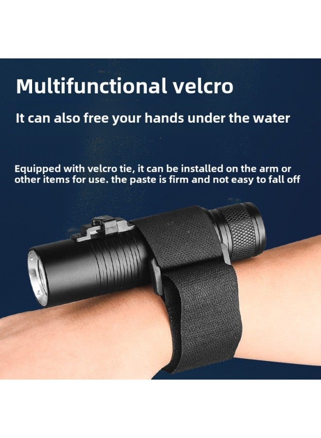 Diving Flashlight Charging Underwater Professional Magnetic Control Switch Lighting Strong Light Waterproof Special Super Bright Outdoor Light For Catching The Sea-Product Specifications:XP-020-Dual Light Source (magnetic Control Switch): Bare Light  - Image 4