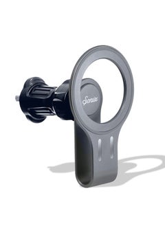 Magnetic Phone Car Mount, Compatible with MagSafe Cases and MagSafe Wireless Charger for and iPhone 14/13 / 12 Series, Hands Free Cell Phone Holder with Secure Vent Clip - Graphite