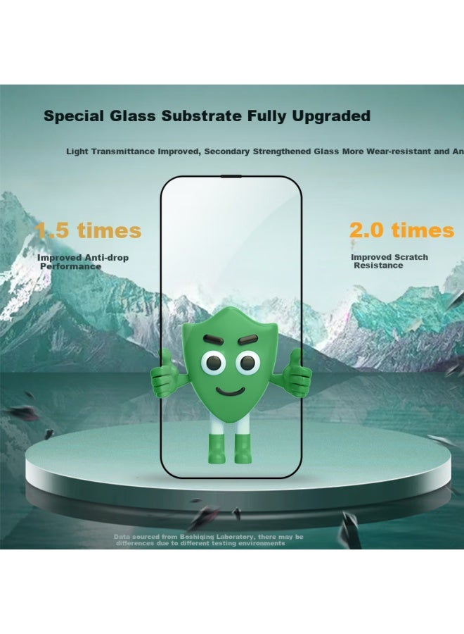 Bosqing Ag Matte Eye Protection Film For Apple 16pro Max Tempered Glass Blue Light Blocking Iphone 16pro Max Screen Protector Anti-glare Anti-drop Anti-fingerprint Full Coverage Anti-reflective - Image 3