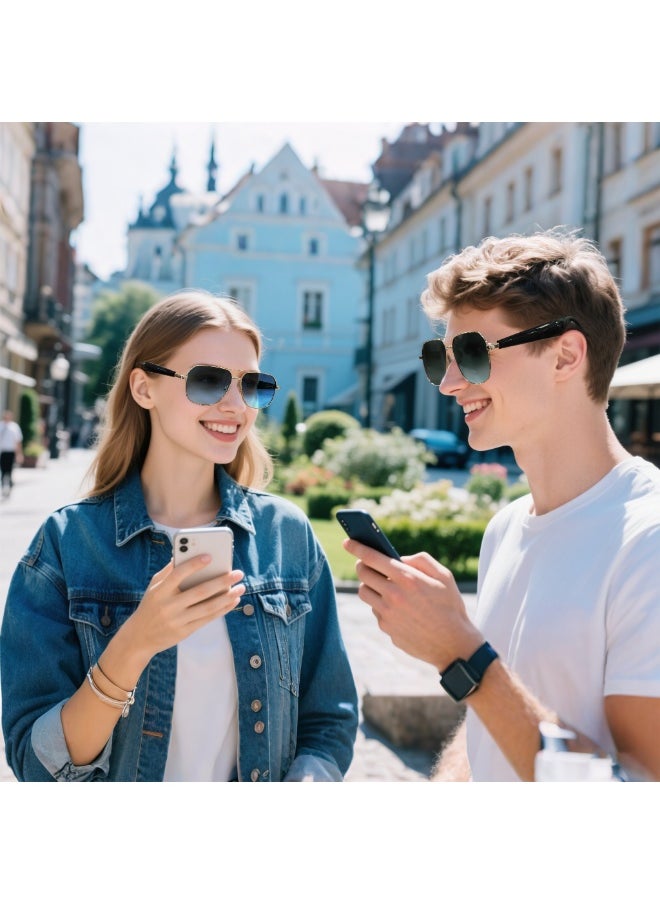 Generic Men Women Bluetooth Sunglasses HD Call Audio Playback Sun Protection Cycling Sunglasses UV Protection Ultra-long Time Smart Glasses  - Image 4