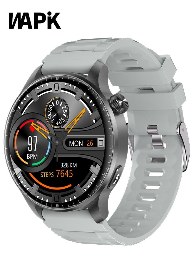 WAPIK Korean Brand ST50 GPS Smartwatch with Built-in Dual Satellite Positioning, AMOLED Display, Bluetooth Calling, Altimeter, 110+ Sports Modes, IP68 Waterproof, Compatible with Android & iOS - Image 1