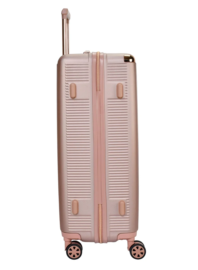 SENATOR Hard Case Trolley Luggage Set For Unisex ABS Lightweight 4 Double Wheeled Suitcase With Built In TSA Type lock A5123 Set Of 4 Rose Gold