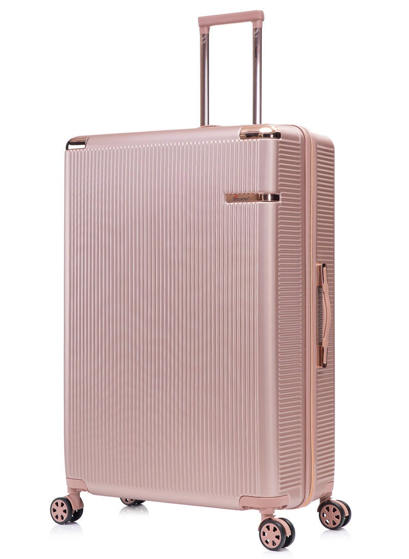 SENATOR Hard Case Trolley Luggage Set For Unisex ABS Lightweight 4 Double Wheeled Suitcase With Built In TSA Type lock A5123 Set Of 4 Rose Gold - Image 2