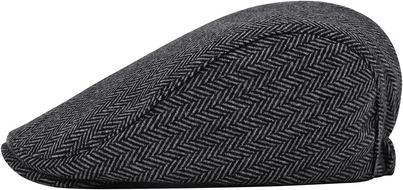 STARANCE Men's Flat Cap Wool Tweed Driving Irish Newsboy Hat - Image 3