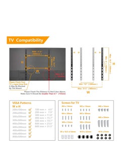 5Rcom TV Stand Mount, Universal TV Stand Tabletop for 22 to 65 inch Plasma LCD LED Flat Screen TVs, TV Legs, Holds up to 88lbs, Max VESA 800 x 500mm, Height Adjustable TV Base, TV Stand - pzsku/Z396BC1CC7EAEDC54E304Z/45/_/1709627225/80817e5e-c1a7-4476-91f9-098e186bd602