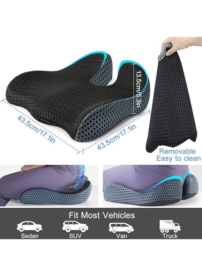 وسادة مقعد رافعة (Wedge) ميموري فوم مُحسَّنة - دعم طبي لتخفيف آلام الظهر وعرق النسا - مريحة ومسامية للاستخدام اليومي - Image 3