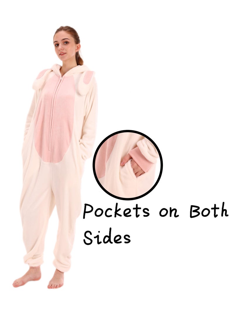 Snug Fit Unisex Adult Onesie Pajamas,  Cosplay Animal One Piece Halloween Costume Sleepwear Homewear  - Image 4
