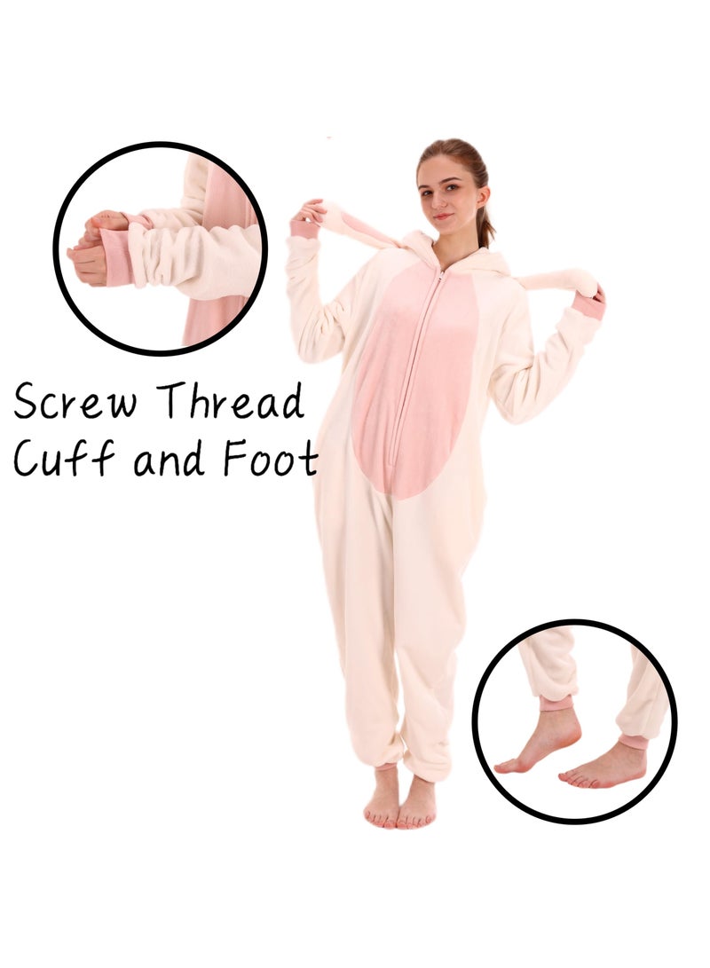 Snug Fit Unisex Adult Onesie Pajamas,  Cosplay Animal One Piece Halloween Costume Sleepwear Homewear  - Image 5