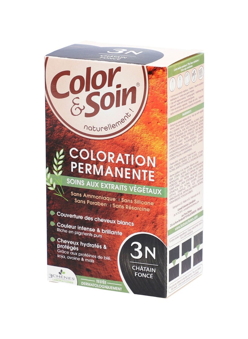 3CHENES Color & Soin Hair Color #3N Dark Chesnut 135ml - Image 2
