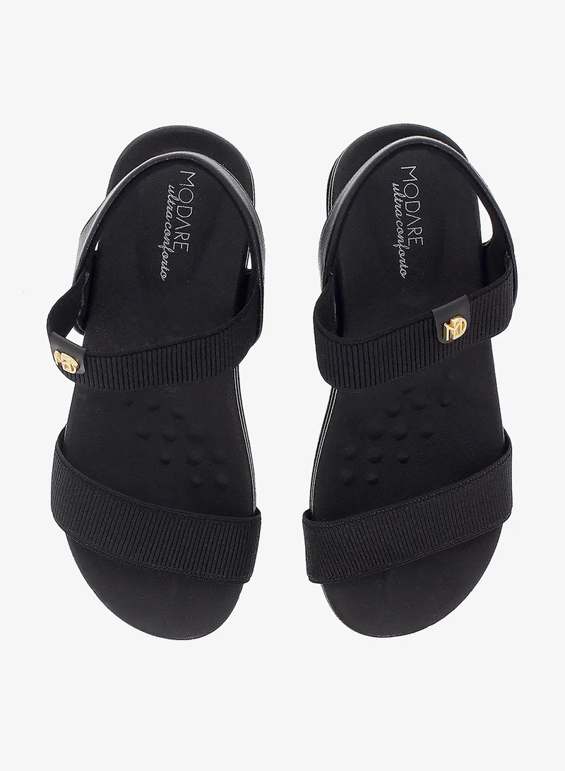 Modare Black Modare Women’s Backstrap Sandals – Secure Fit with Comfortable Everyday Design for Women | Best Price UAE
