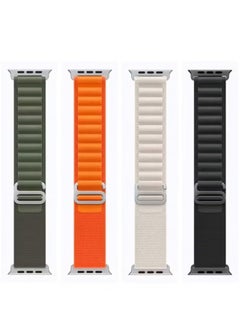 4 Pack Replacement Apple Watch Ultra Alpine Loop Bands with Titanium G-Hook – Sweat & Water Resistant, Compatible with 49/45/44/42mm for All Series