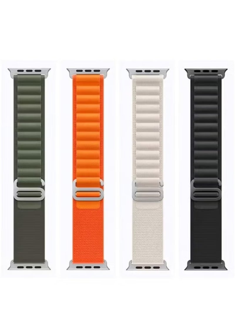 ELTRAZONE - 4 Pack Replacement Apple Watch Ultra Alpine Loop Bands with Titanium G-Hook – Sweat & Water Resistant, Compatible with 49/45/44/42mm for All Series - Image 1