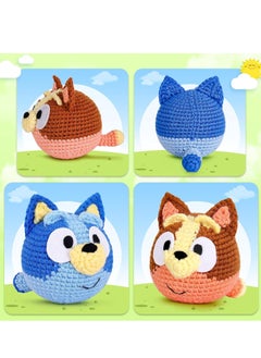 SYOSI Crochet Kit for Beginners, Beginner Adults with Step-by-Step Video Tutorials, DIY Animal Kits Kids Knitting Supplies, 2 Pack Cattle Dog (40%+ Yarn)  - Image 3
