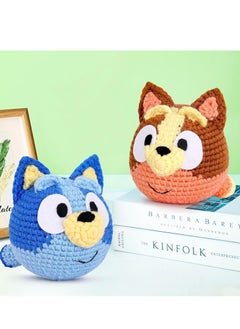 SYOSI Crochet Kit for Beginners, Beginner Adults with Step-by-Step Video Tutorials, DIY Animal Kits Kids Knitting Supplies, 2 Pack Cattle Dog (40%+ Yarn)  - Image 4