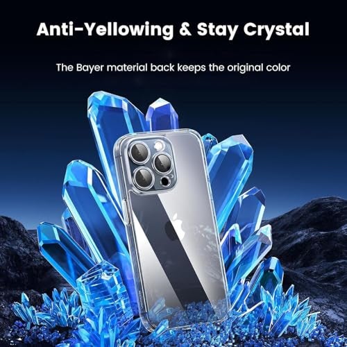 mobistyle Crystal Clear Back Case Cover for iPhone 15 Pro Max | Shockproof Design | Camera Protection Bump | Hard Clear Back Case Cover for iPhone 15 Pro Max (PC & TPU, Transparent) - Image 5