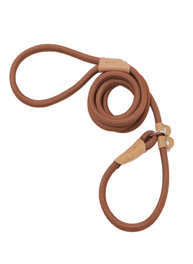 HOOTO 7FT Slip Lead Dog Leash, Strong Nylon Rope Leash, 1.8*1CM Diam Dog Training Lead for Small Medium Large Dogs（ brown） - Image 1
