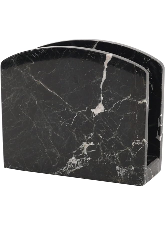 RADICALn Napkin Holder Black Marble Handmade 6.5"X5.5" Inch Serviette Holderelegant For Wedding Decor & Kitchen Table Top Decornapkins For Coffee Tablecocktail Napkin Holder Kitchen Accessories - Image 1