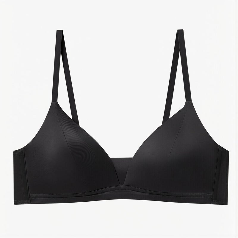 Reinforced Durable No Wire Silk Bra Heavy Usage No Fray Long Lasting S Gray - Image 2