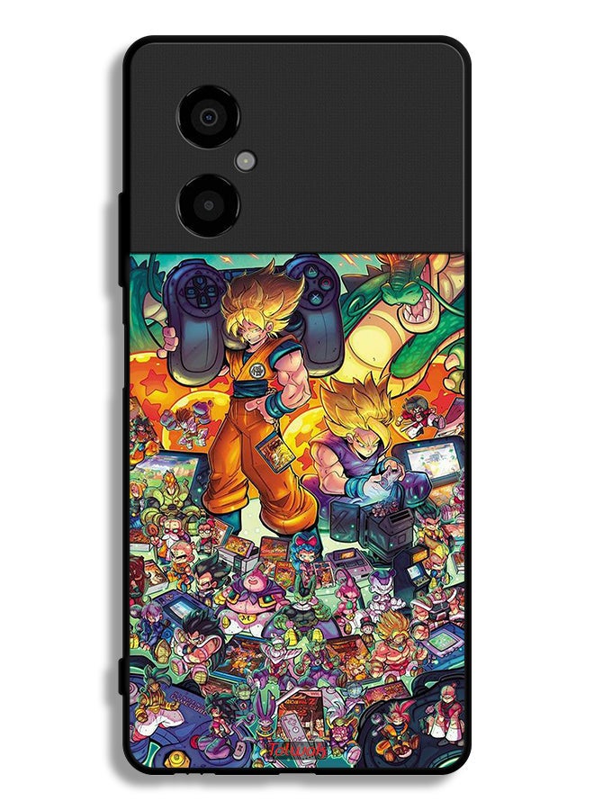 Tolwak Xiaomi Poco M4 5G Protective Case Cover Gamer Art Doodles - Image 2