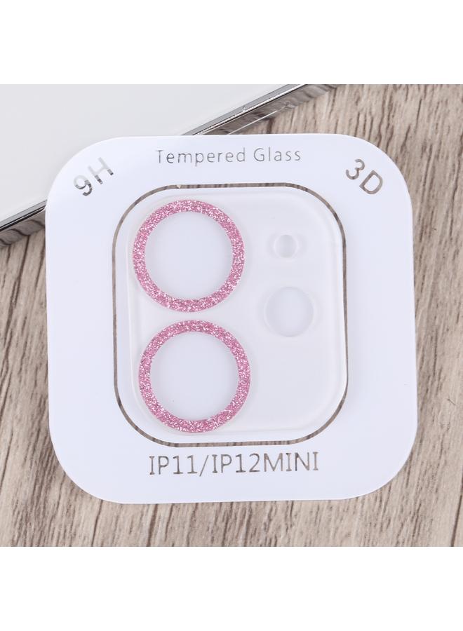 Zaboon Case For iPhone 12 Glitter Ring Tempered Glass Camera Lens Film - Image 2
