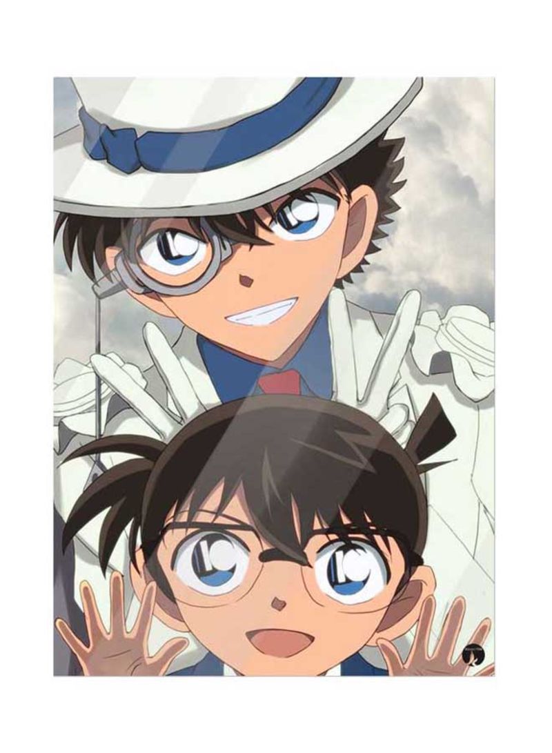 Metal Plate Of The Anime Detective Conan Poster Multicolor