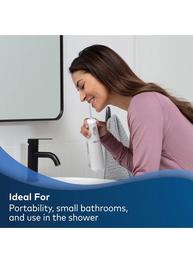Waterpik Cordless Express Water Flosser, Battery Operated & Portable for Travel & Home, ADA Accepted, Waterproof for Shower Use, White WF-02, Packaging May Vary - Image 4