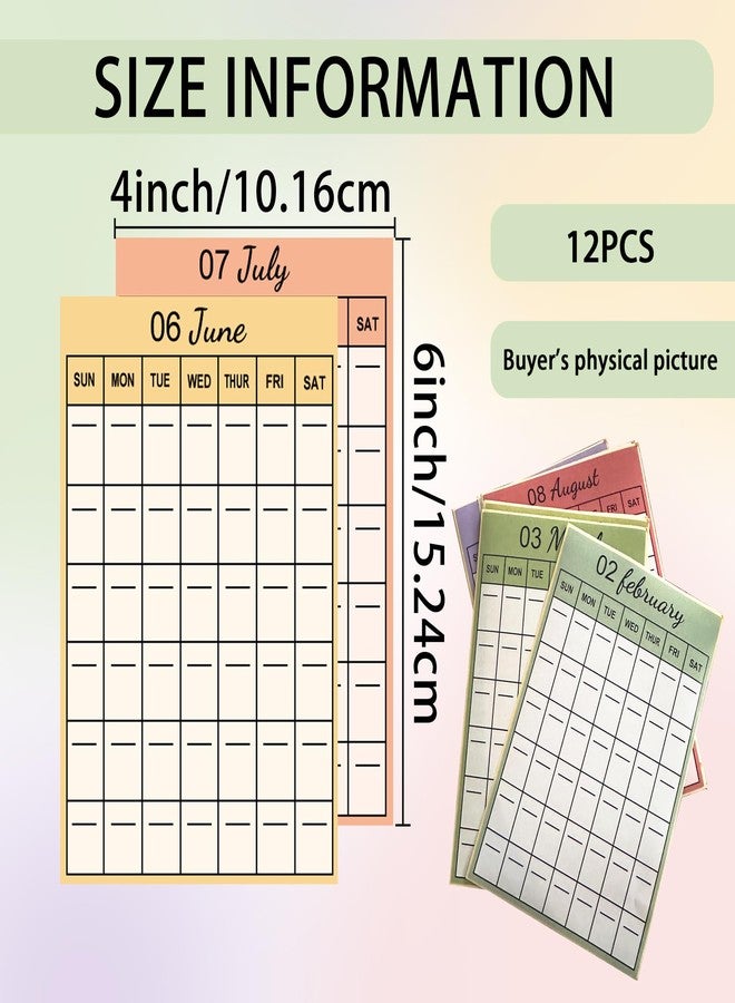 SMARSTICKER 12 Monthly Planner Date Page Sticker 3Open-Dated Monthly Planning Stickers 2026 Schedule Calendar Labels for Customizing Undated Planners, Calendar, Notebooks - Image 2