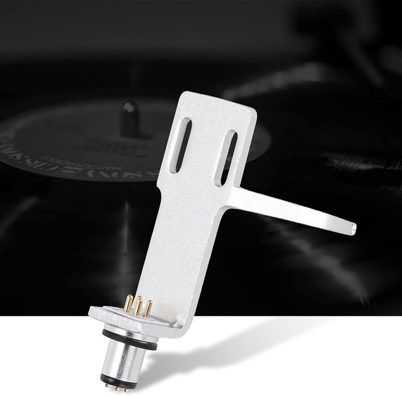 Pilipane Complete Set, Turntable Phonograph Player Headshell High End Cartridge Headshell Record Player Kit, Easy Installation, Suitable for Most Turntables(Silver) - Image 4