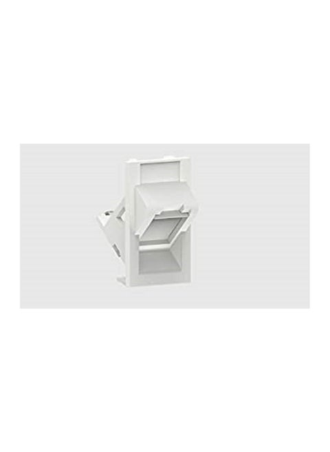 Faceplate Module LF80 U/F/STP-262 Angled Shuttered white