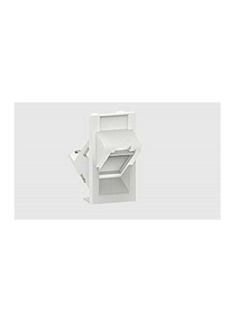Faceplate Module LF80 U/F/STP-262 Angled Shuttered white