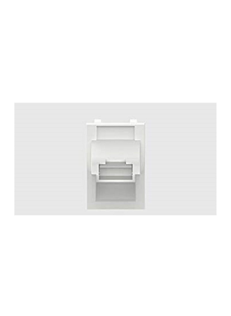 Faceplate Module LF80 U/F/STP-262 Angled Shuttered white