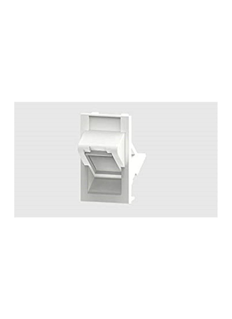 Faceplate Module LF80 U/F/STP-262 Angled Shuttered white