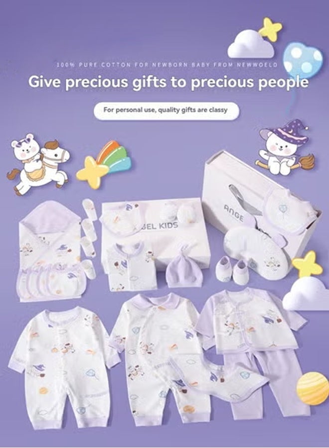 Beauenty 25PCS Newborn Baby Gifts Set, Newborn Layette Gift Set, Baby Clothes Accessories Set for Boys and Girls, Premium Cotton. - Image 2