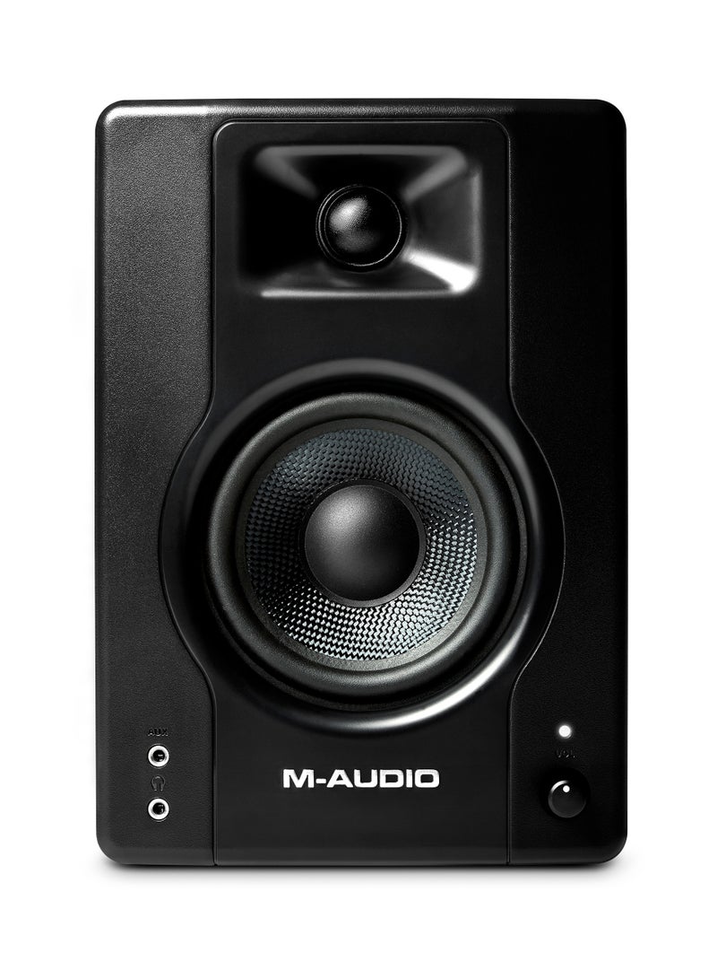 M-Audio BX4 4.5” Black Kevlar® 120-Watt Multimedia Reference Monitors Pair for Music Production, Live Streaming, and Podcasting - Image 2