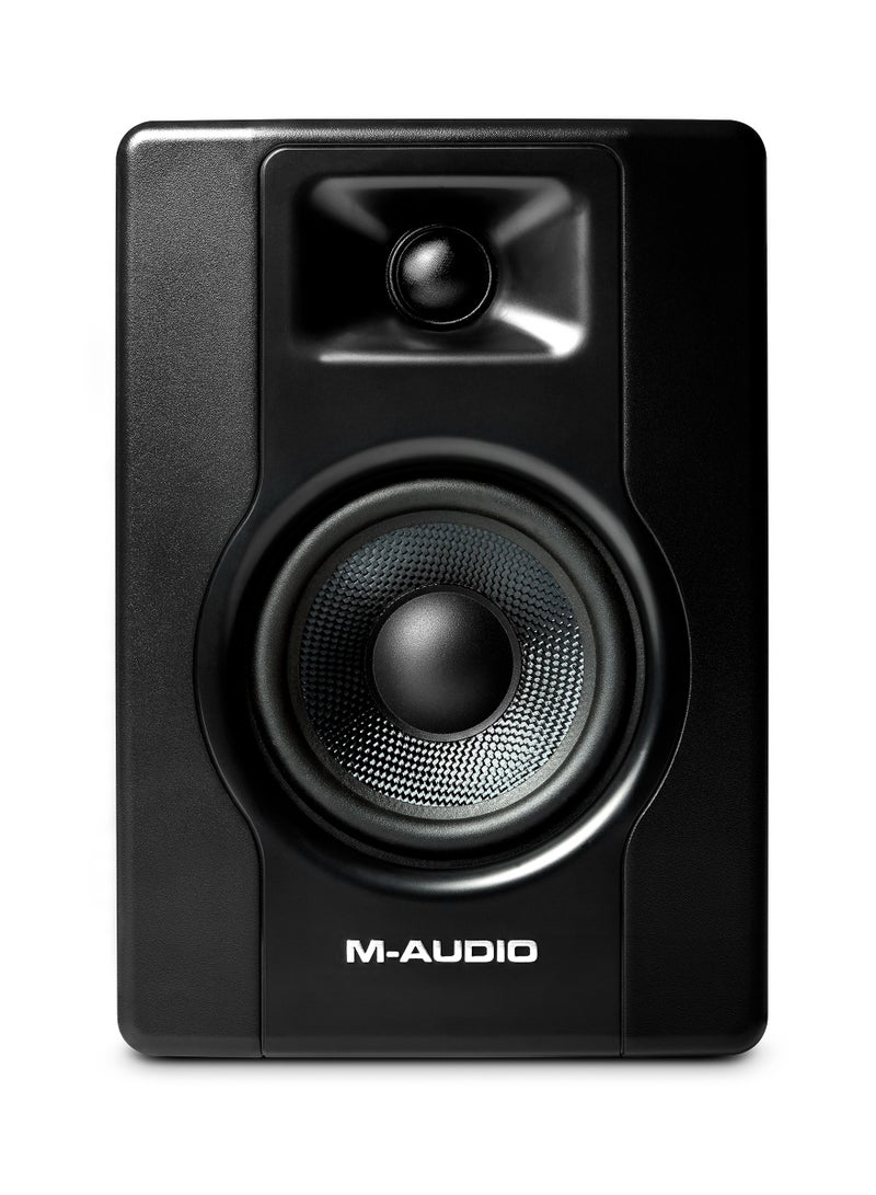 M-Audio BX4 4.5” Black Kevlar® 120-Watt Multimedia Reference Monitors Pair for Music Production, Live Streaming, and Podcasting - Image 3