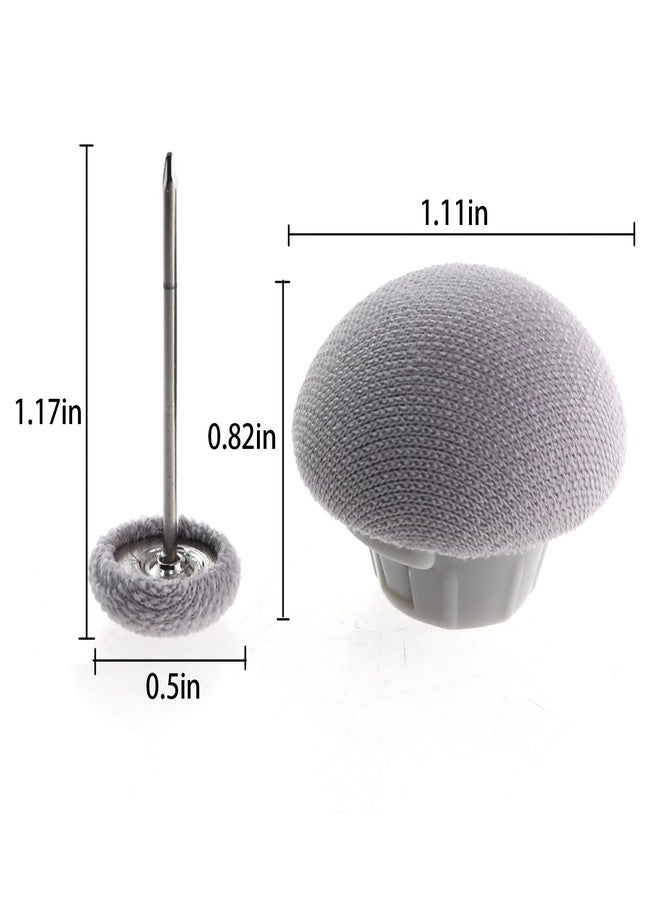 Caishun 16PCS Featherweight Duvet Cover Pin Comfort Clips Gray Mushroom Head Duvet Holder Sheet Duvet Cover Runaway Holder Double Sided Pin Fastener for Curtains Sofa Covers Pillowcases - Image 2