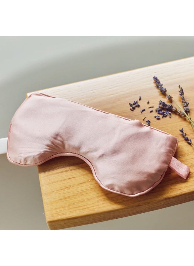 Asutra Silk Eye Pillow for Sleep, Light Pink - Filled w/Lavender Buds & Flax Seeds, Weighted Eye Mask, Meditation & Light Blocking Blindfold, Cooling Gel Mask Included  - Image 5