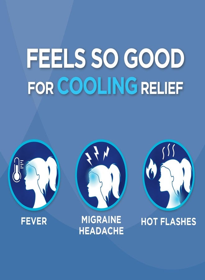 HealthWise Instant Cool Gel Patches | Migraine & Fever Relief | 12-Count | 4.75” x 2” | Soothing Menthol Vapors | Non-Medicated Formula - Image 2