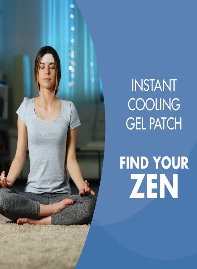 HealthWise Instant Cool Gel Patches | Migraine & Fever Relief | 12-Count | 4.75” x 2” | Soothing Menthol Vapors | Non-Medicated Formula - Image 5