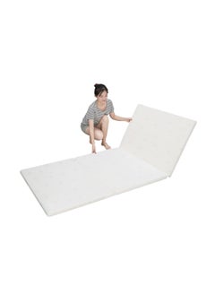 COMFY FOAM SOFT LIGHTWEIGHT WHITE CAMPING/GUEST PORTABLE FOLDING MATTRESS 180 X 90 X 6CM